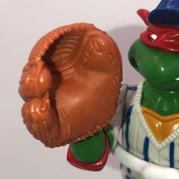 90S TMNT Grand Slammin Raph Action Figure 100% Complete w Accessories - Picture 3 of 5